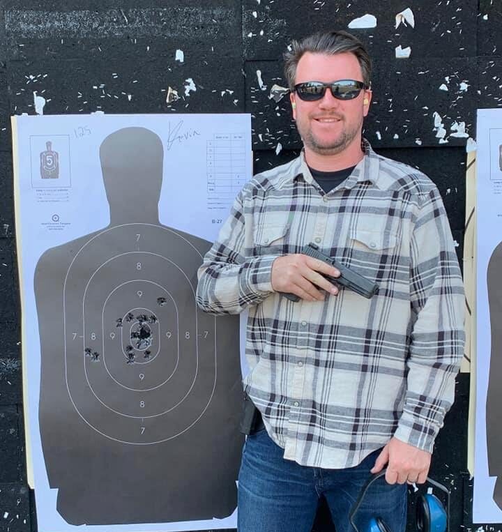 Kevin Hornberger at the range
